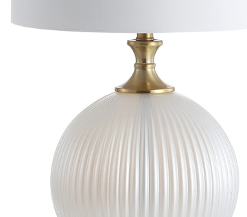 Lucette 26.5" Glass/Crystal LED Table Lamp - JONATHAN Y